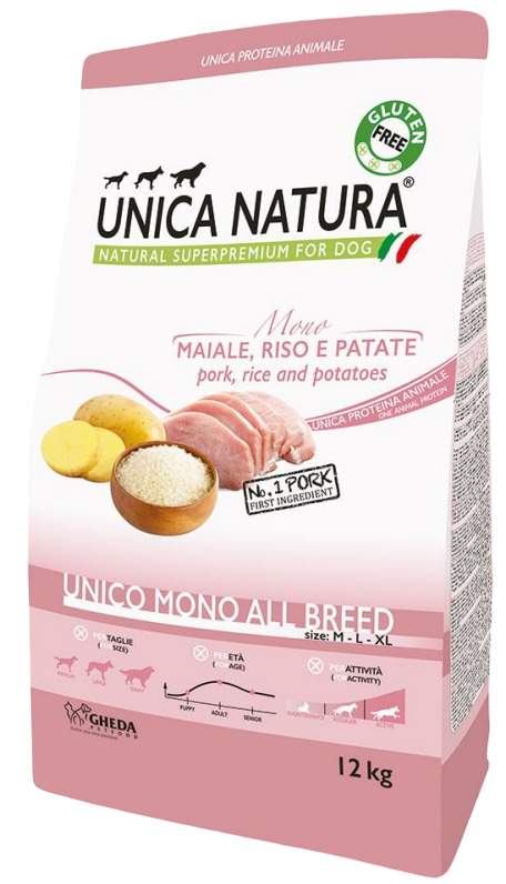 Unica Natura Unico Monoproteico Cerdo 12 Kg